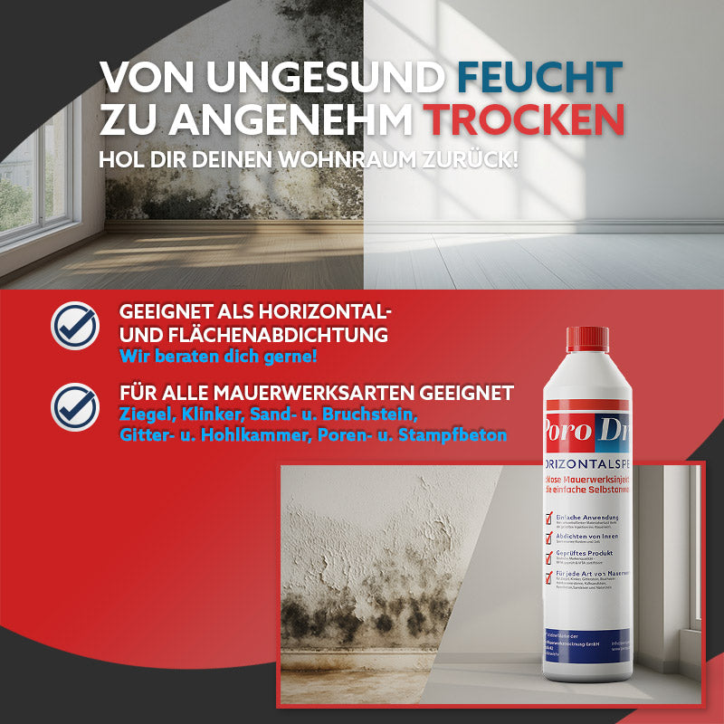 PoroDry® Horizontalsperre | Mauerwerksinjektion