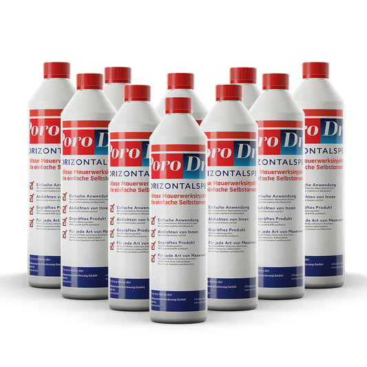 PoroDry® Horizontalsperre | Mauerwerksinjektion inkl. Auslauftüllen